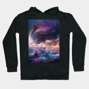 Lighthouse by the storm Hoodie